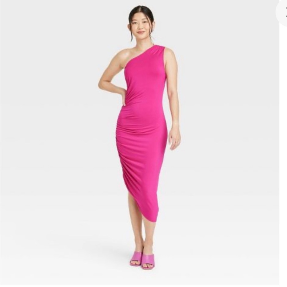 ❤️A New Day worn once one strap Barbie pink dress